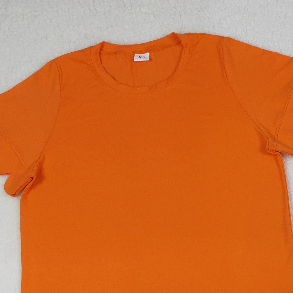 4.8 GSSO3206 RTS NO MOQ （In stock）Orange scallop top shorts adult women summer outfits