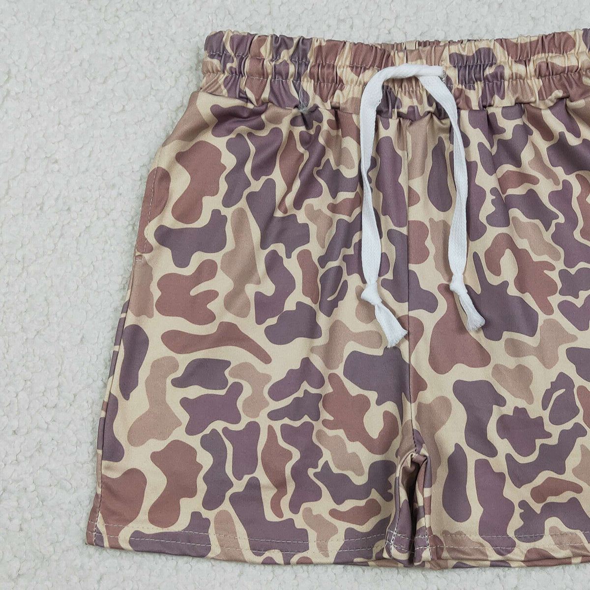 12.26 RTS NO MOQ （In stock）SS0762 Baby Boys Summer Shorts Baby Boys Southern Khaki Camo Pockets Shorts Bottom