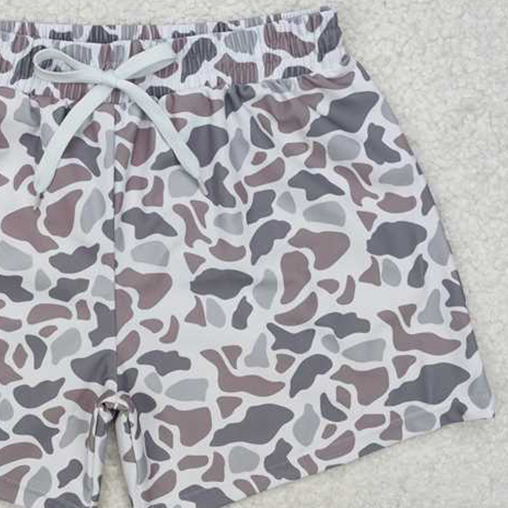 6.07  S0458 New Rts No Moq 8-9 Days By Air Arrived it Grey camo kids boys summer swim trunks