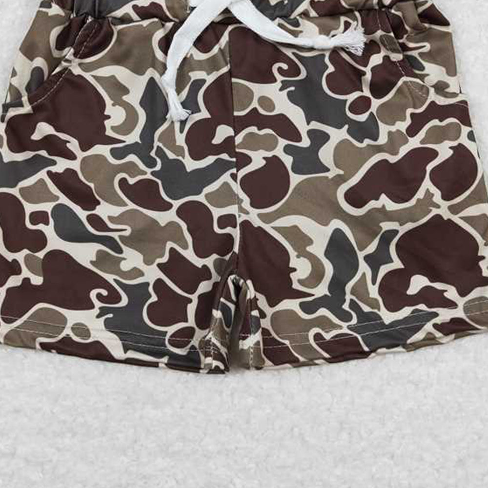 USA Shop (in stock)SS0202 8-9 Days By Air Arrived it Camo pockets kids boy summer shorts