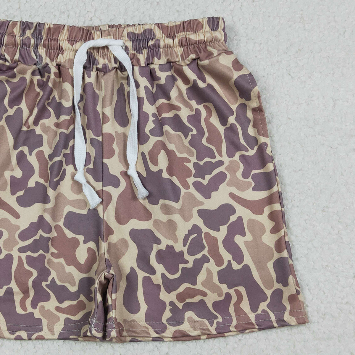 12.26 RTS NO MOQ （In stock）SS0762 Baby Boys Summer Shorts Baby Boys Southern Khaki Camo Pockets Shorts Bottom