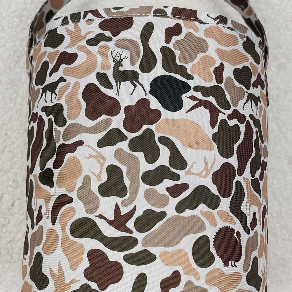 BA0289Camo Kids Hunting Basket Turkey Deer Dog Hunting Basket for Children