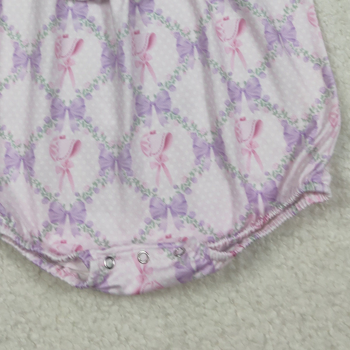 11.11 RTS NO MOQ （In stock）SR3292 Baby Girls Summer Rompers Baby Girls Pink Flutter Sleeve Baby Doll Bow Flowers Ruffle Rompers