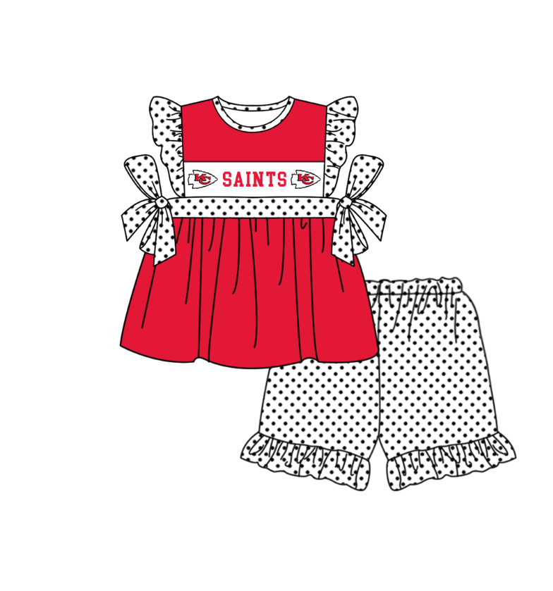 CUSTOM MOQ 5 Sibling Baby Kids Orange Top Shorts Clothes Set Knee Length Dress Rompers