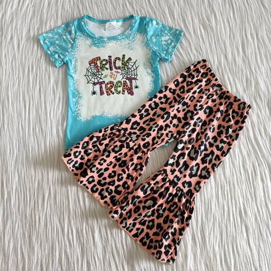 9.15 A0-24 Baby Girls Winter Outfits Trick or Treat leopard set