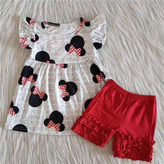 A1-9 Kids girls clothes short sleeve with shorts set-promotion 2024.5.03 $2.99