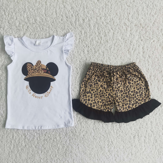 A13-10 Kids girls clothes short sleeve with shorts set-promotion 2024.5.03 $2.99