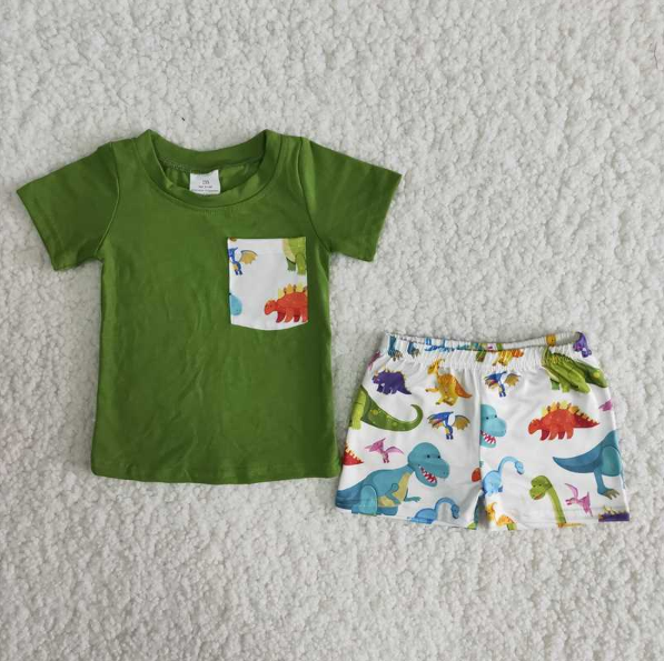 A16-12 Kids girls clothes short sleeve top with shorts set promotion 2024.3.23 $5.5