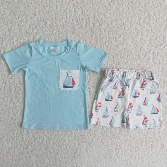 A7-11 Kids boys clothes short sleeve with shorts set-promotion 2024.3.30 $5.5