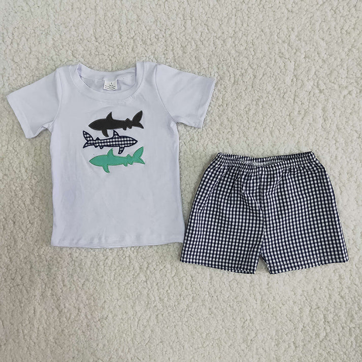 A8-23 Kids girls clothes short sleeve top with shorts set promotion 2024.3.23 $5.5