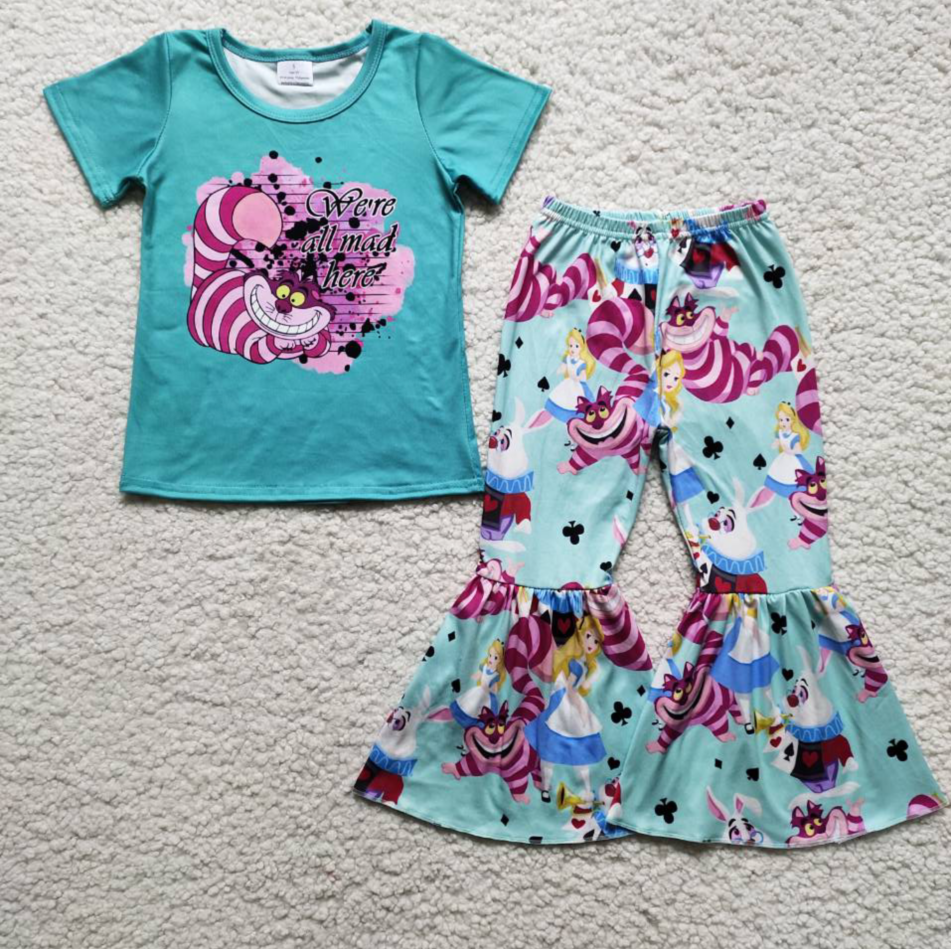 B0-2 Kids girls clothes short sleeve with pants set-promotion 2024.5.18 $2.99