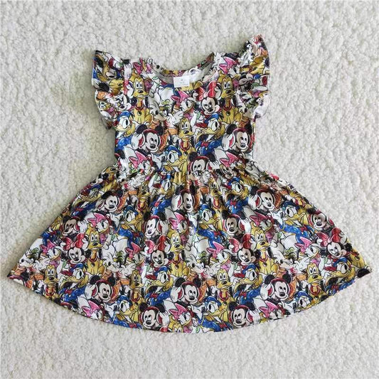 B13-22 Kids girls clothes short sleeve dress-promotion 2024.5.11 $2.99