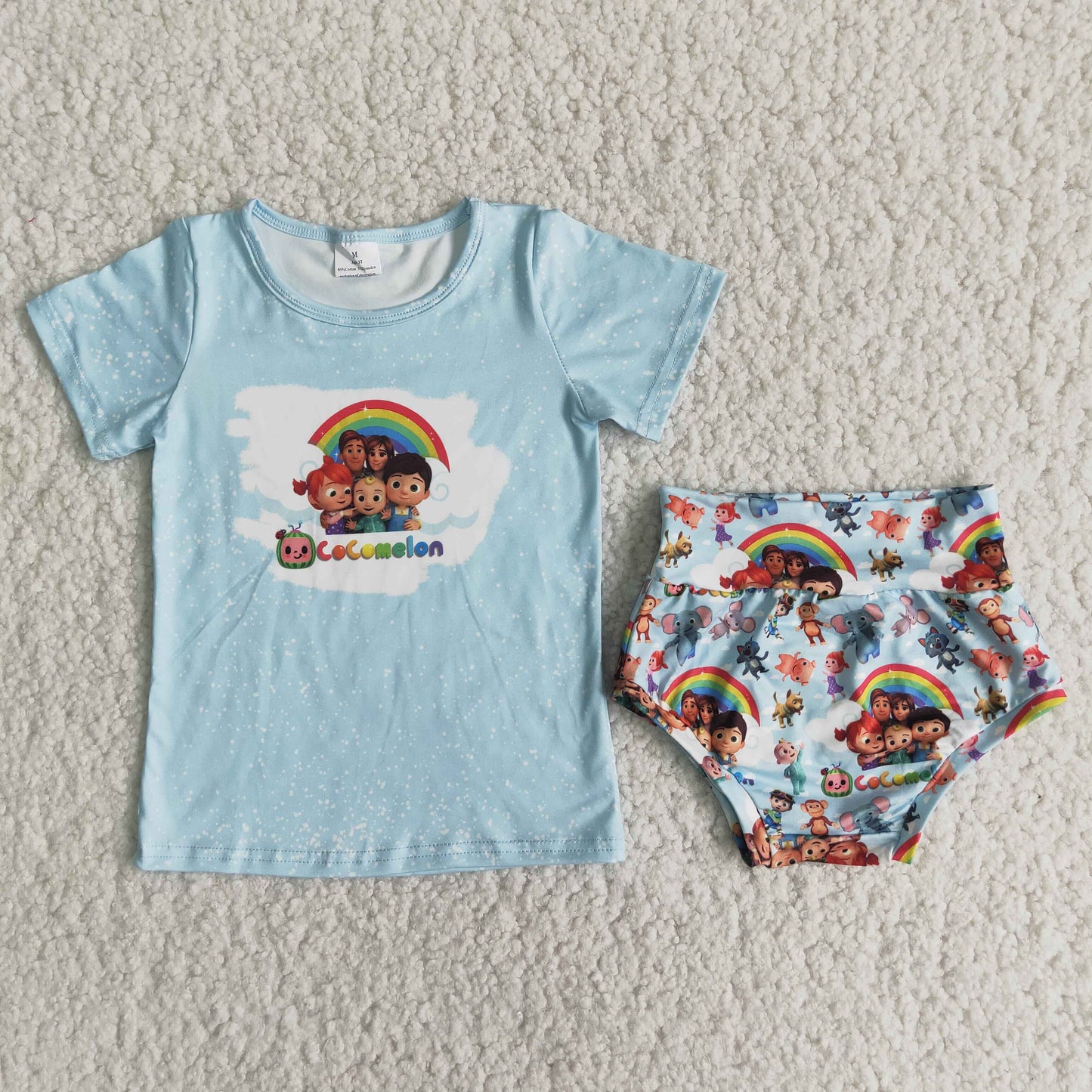 B15-15 Kids boys clothes short sleeves top with briefs set-promotion 2024.4.20 $2.99