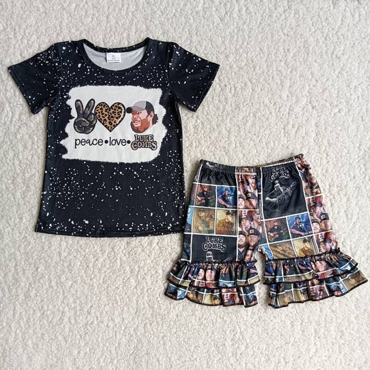 B16-3 Kids boys clothes short sleeve top with shorts set promotion 2024.3.09 $5.5