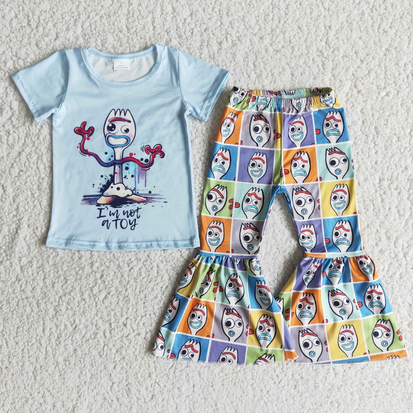 B2-2 Kids girls clothes short sleeve with pants set-promotion 2024.5.18 $2.99