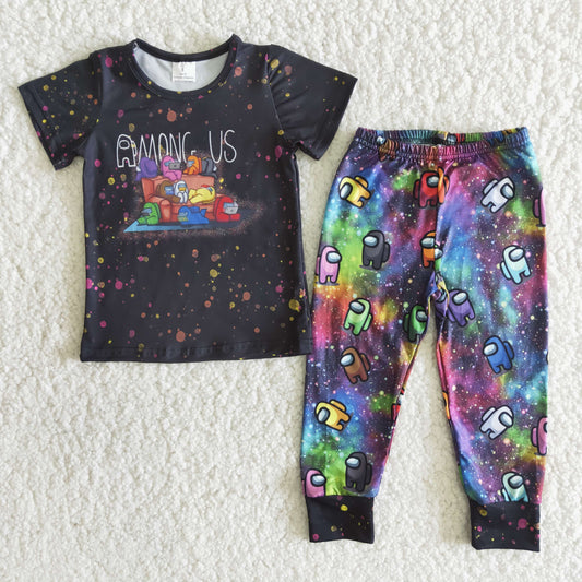 B4-23  Kids girls clothes  short sleeves top with trousers set-promotion 2024.6.8 $2.99