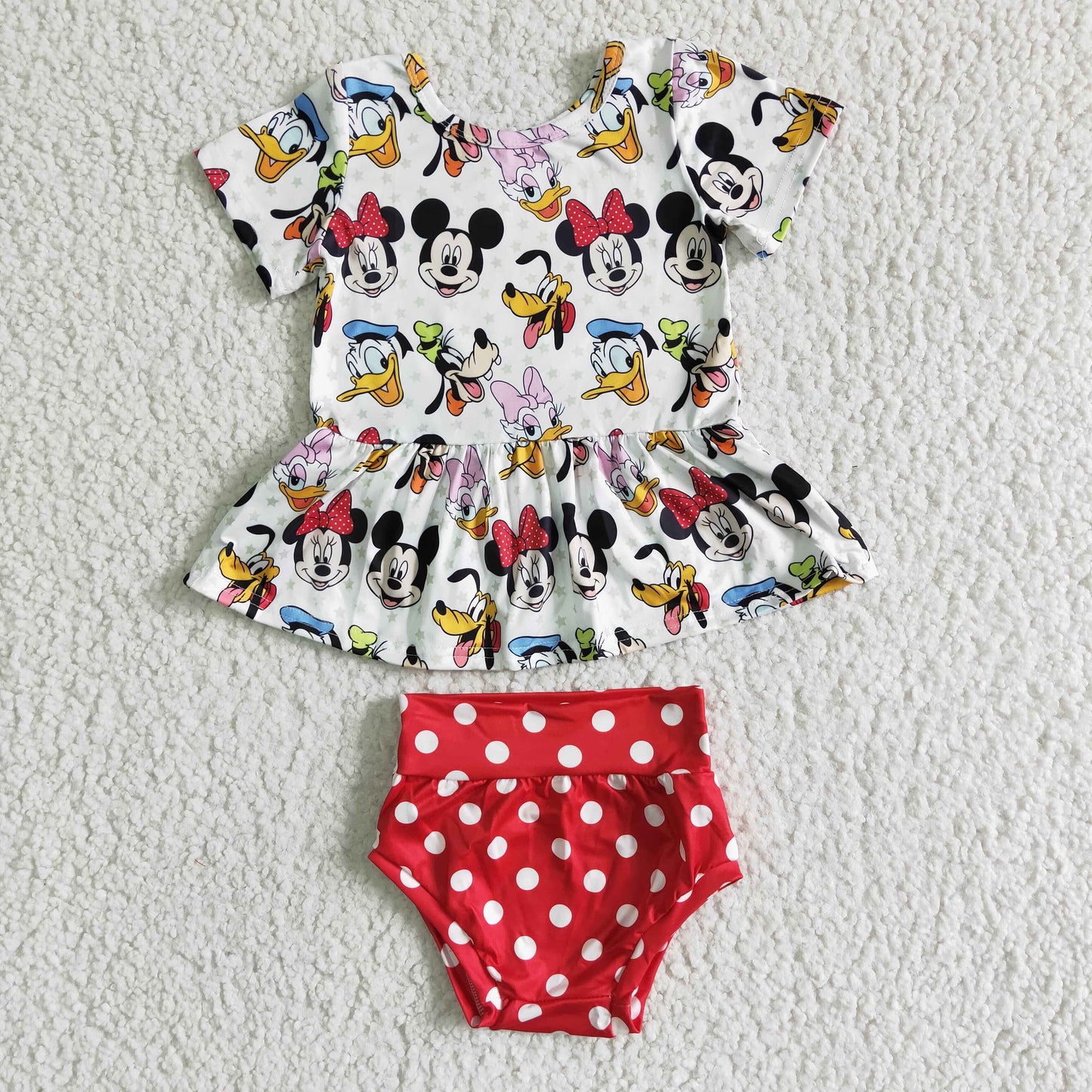 B5-10 Kids girls clothes short sleeves top with briefs set-promotion 2024.3.23 $5.5