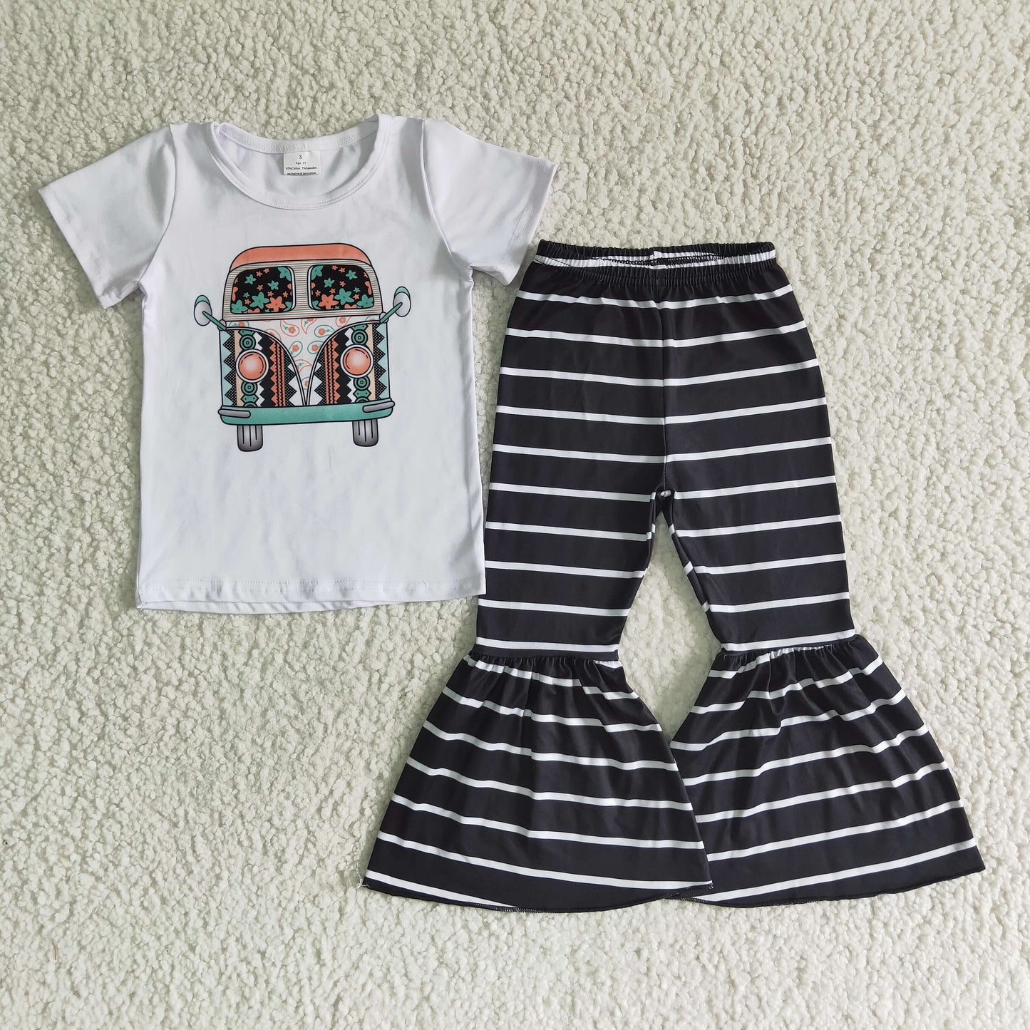 B5-9 Kids girls clothes short sleeve with shorts set-promotion 2024.5.03 $2.99