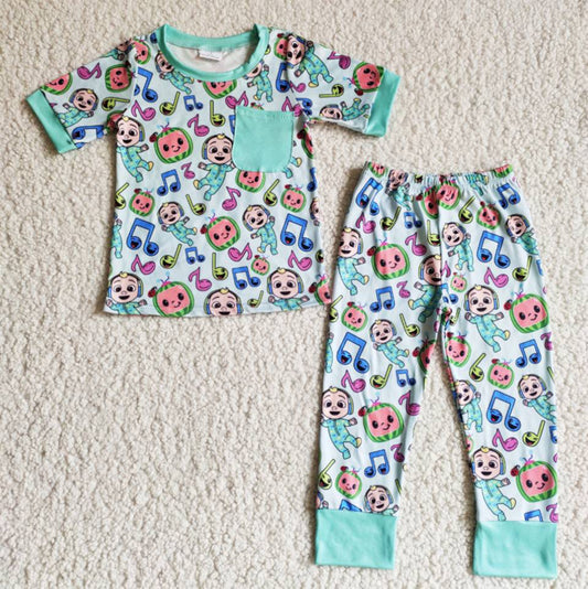 B6-30 Kids girls clothes short sleeve with pants set-promotion 2024.5.18 $2.99