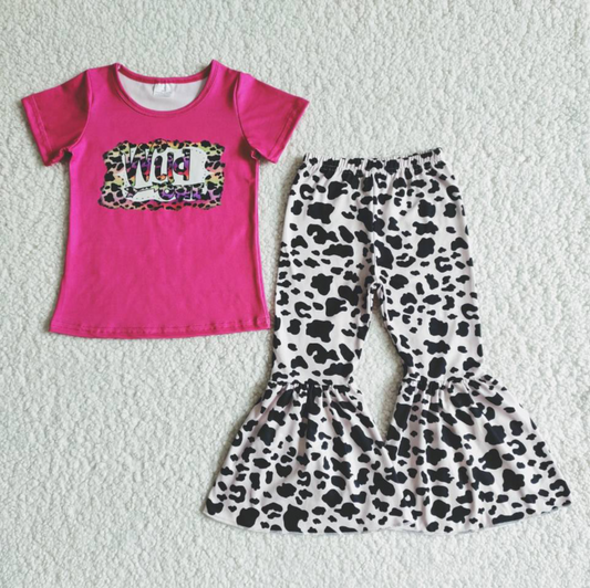 B7-30  Kids girls clothes  short sleeves top with trousers set-promotion 2024.4.13 $2.99