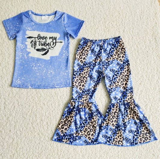 B8-25  Kids girls clothes  short sleeves top with trousers set-promotion 2024.4.13 $2.99