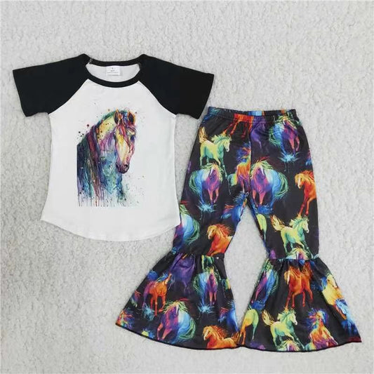 B8-4 Kids girls clothes short sleeve with shorts set-promotion 2024.5.03 $2.99