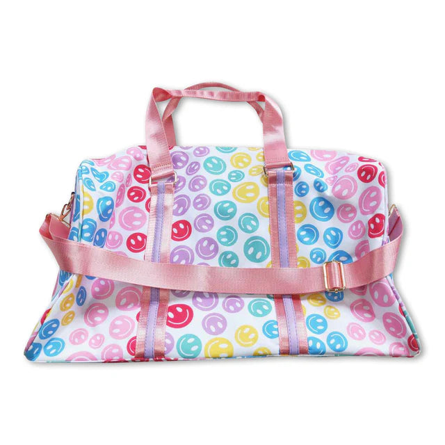 USA Warehouse (IN STOCK) Sibling Ruffle Floral Print Gym Duffle Bags