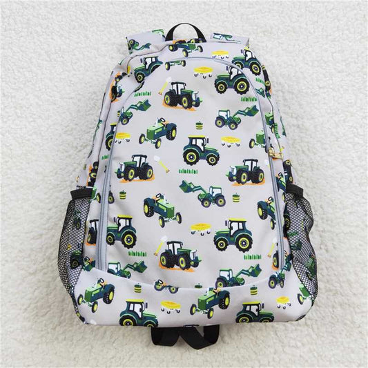USA Warehouse (IN STOCK)BA0085 Baby Kids Children Tractors Backpack Bag Soft PVC Educational Cartoon Animal Kids Backpack for Boys And Girls