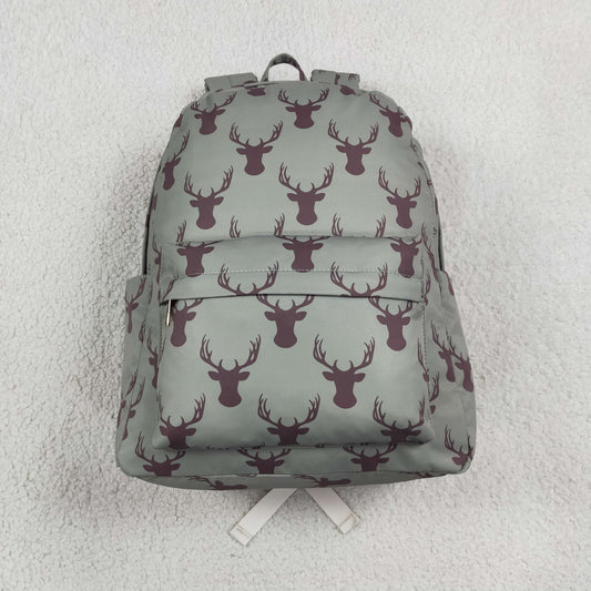 RTS NO MOQ （In stock ) BA0171 Baby Kids Boys Green Deer Hunting Backpack Back Bags