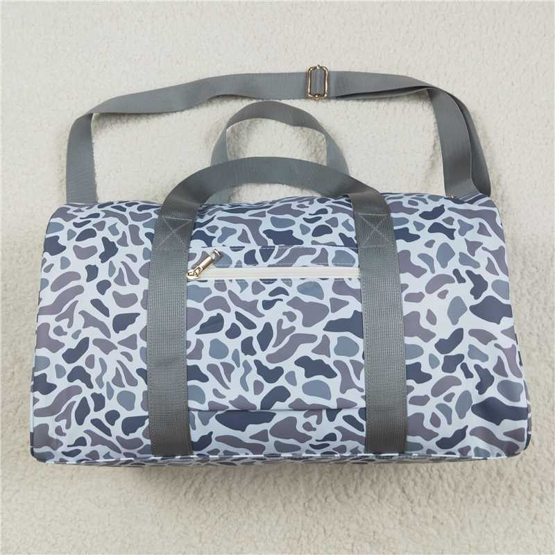 11.26 NO MOQ （In stock）BA0262 Young Adult Grey Camo Tree Branches Gym Bags