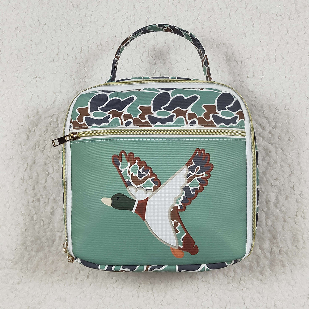 USA Shop (in stock) BA0270 Baby Bags Baby Kids Mallard Ducks Green Lunch Dinnder Picnic Boxes