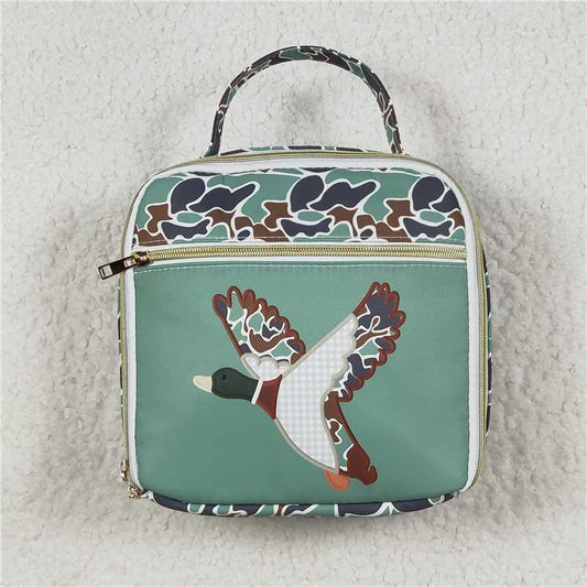 USA Warehouse (IN STOCK)BA0270 Kids Boys Duck Camo Lunch Box Bag - Polyester Portable Meal Pouch for School And Outdoor Activities
