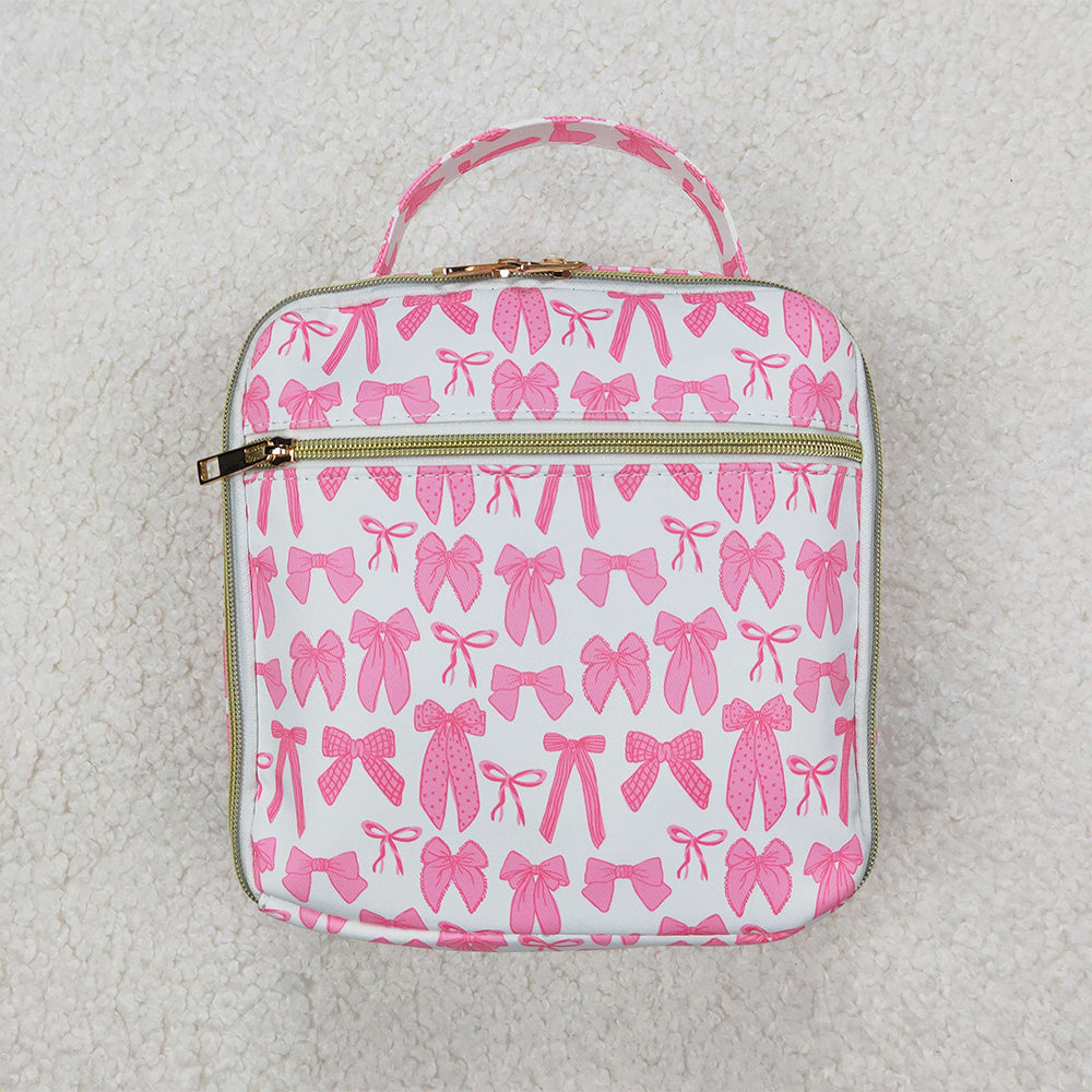 USA Shop (in stock) BA0284 RTS NO MOQ Pink bow kids girls lunch box bag
