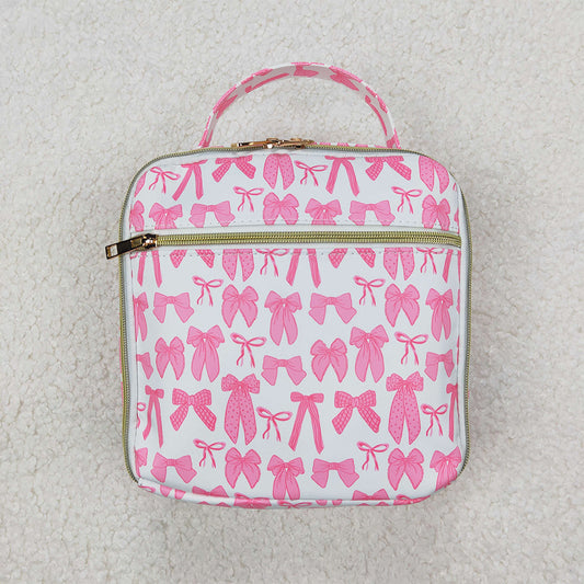 USA Shop (in stock) BA0284 RTS NO MOQ Pink bow kids girls lunch box bag