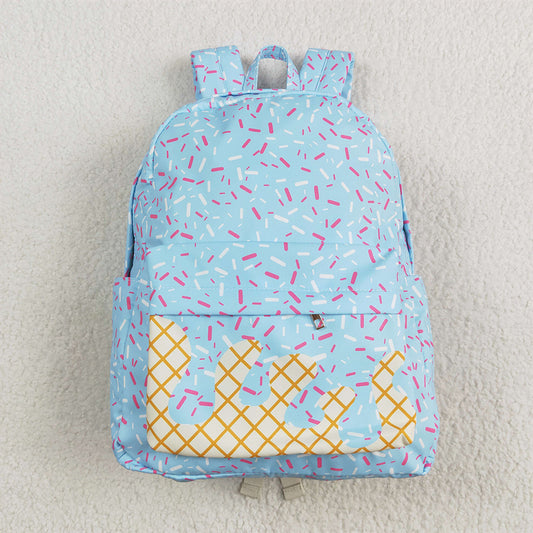 USA Shop (in stock) Baby Bags Light blue ice cream sprinkle kids backpack