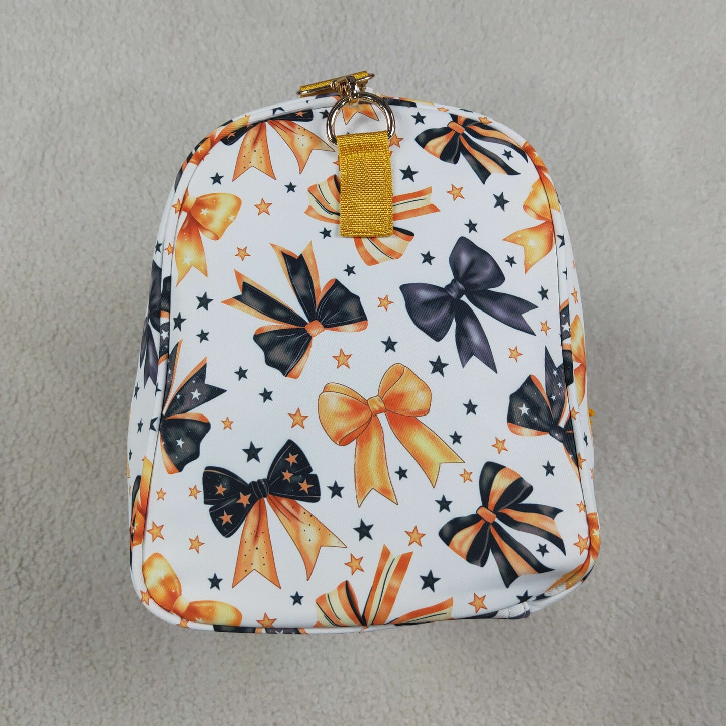 BA0314 RTS NO MOQ （In stock）Black orange bow Halloween duffel bags
