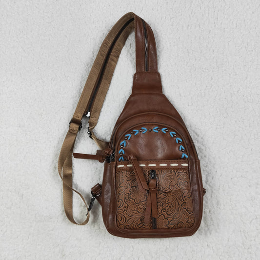 USA Shop (in stock)BA0330Yellow-brown Western crossbody leather bag