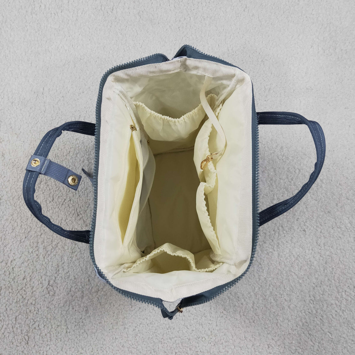 RTS NO MOQ （In stock ) Bag BA0406 Grey Camo Zipper Mommy Diaper Backpacks Bags