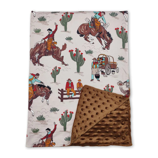 USA Warehouse (IN STOCK) Sibling Baby Kids Colorful Bows Flowers Print Blankets