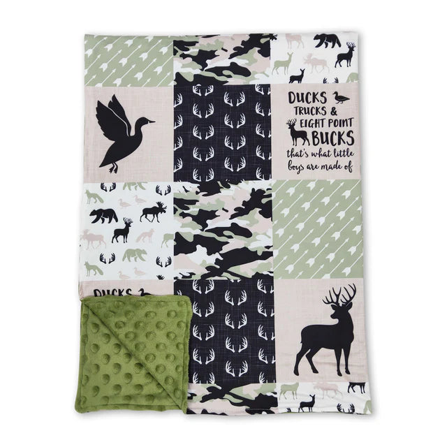 USA Warehouse (IN STOCK) Sibling Baby Kids Colorful Bows Flowers Print Blankets