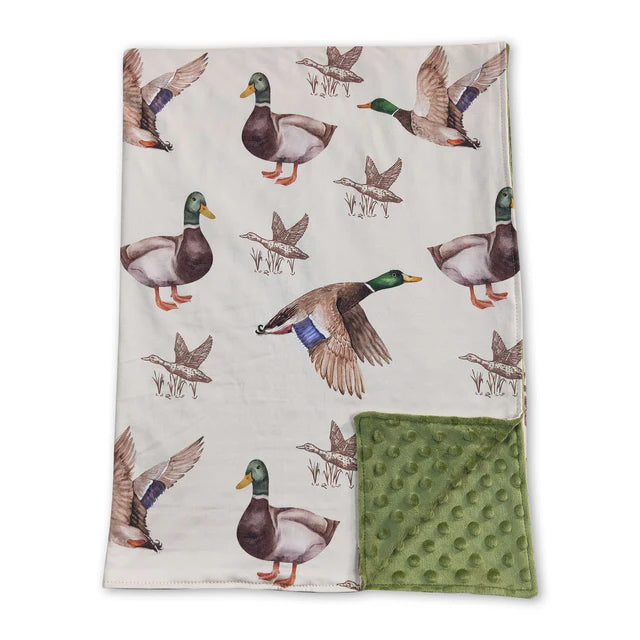 USA Warehouse (IN STOCK) Sibling Baby Kids Colorful Bows Flowers Print Blankets