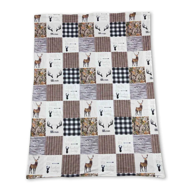 USA Warehouse (IN STOCK) Sibling Baby Kids Colorful Bows Flowers Print Blankets