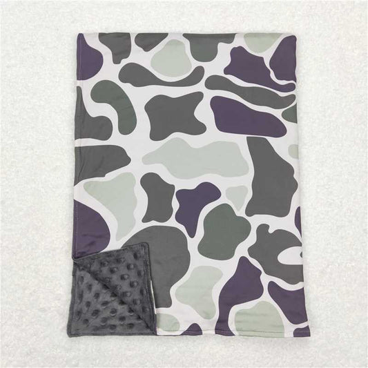 USA Warehouse (IN STOCK)BL0108 Olive Camo Baby Kids Hunting Blankets Soft Plush Warmth for Kids Toddler Baby Boy Girl