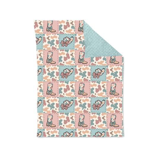 Baby Toddler Children Camo Hats Western Minky Blankets preorder BL0188