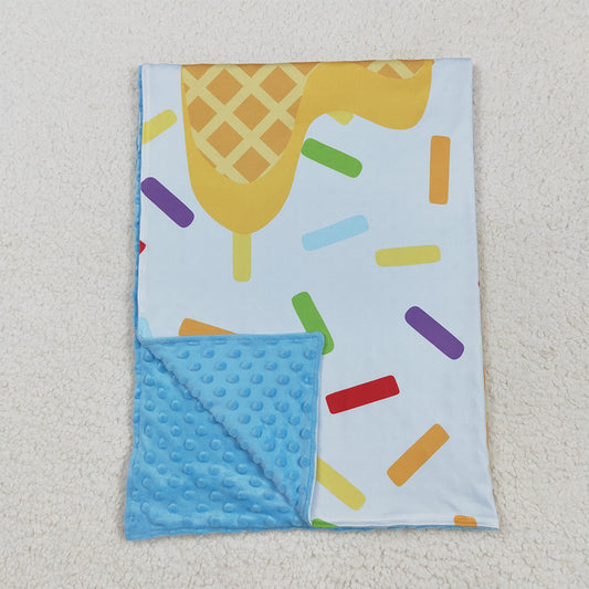 6.12 BL0200 RTS NO MOQ  Baby Blankets Baby Kids Blue Team Blankets
