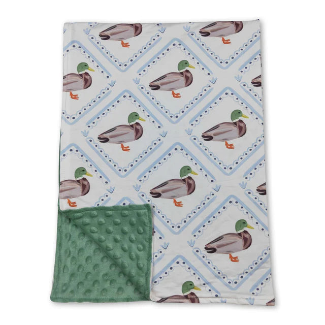 USA Warehouse (IN STOCK) Sibling Baby Kids Colorful Bows Flowers Print Blankets