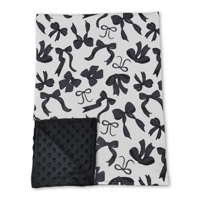 USA Warehouse (IN STOCK) Sibling Baby Kids Colorful Bows Flowers Print Blankets