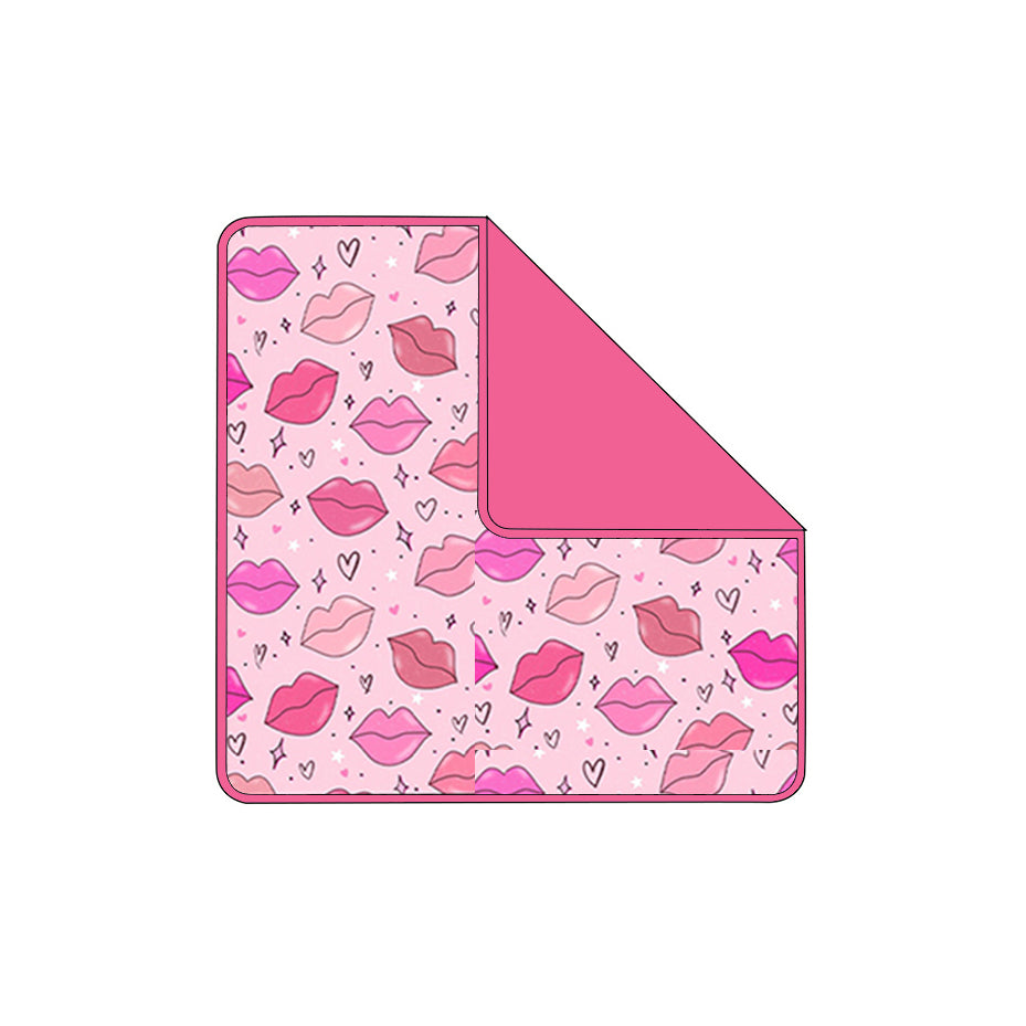 12.2 RTS NO MOQ （In stock）BL0241 Baby Kids Valentines Hearts Mouses Blankets