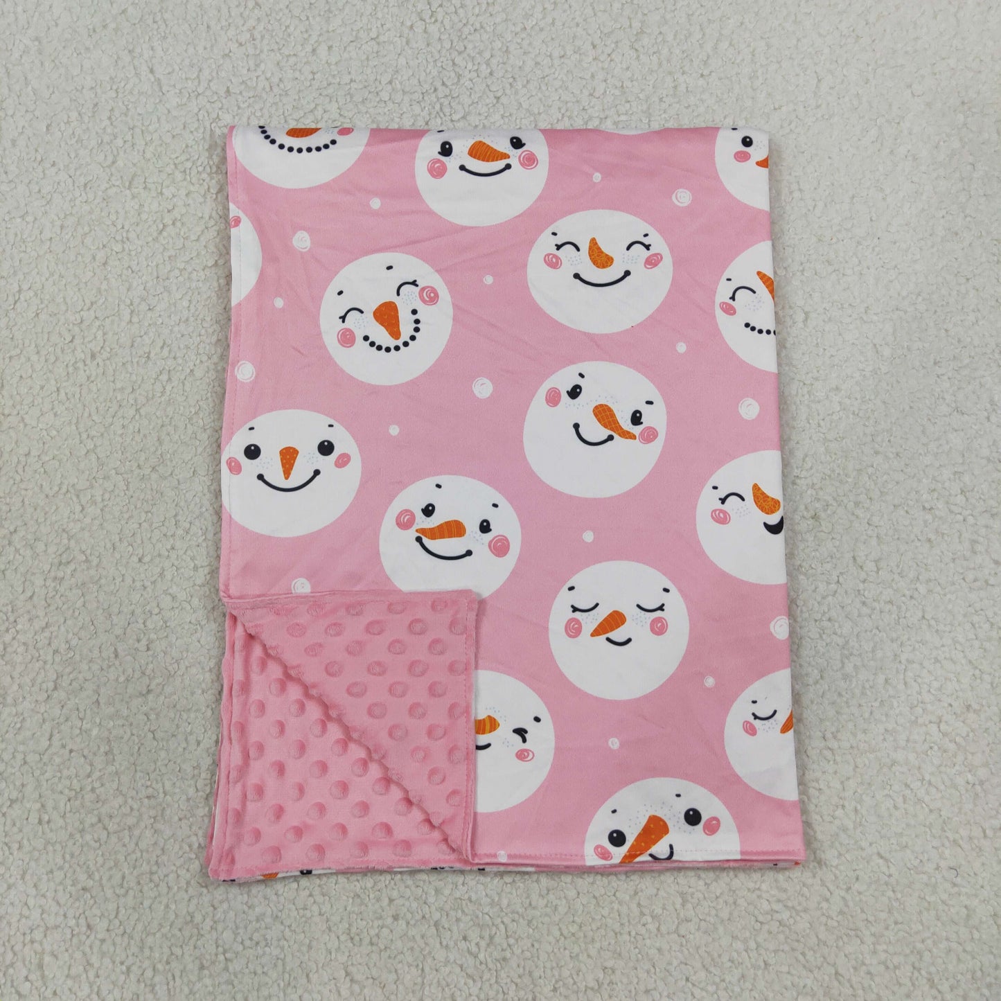 RTS NO MOQ （In stock）Blankets Blankets BL0265 Baby Kids Red Checked Santa Christmas Blanket