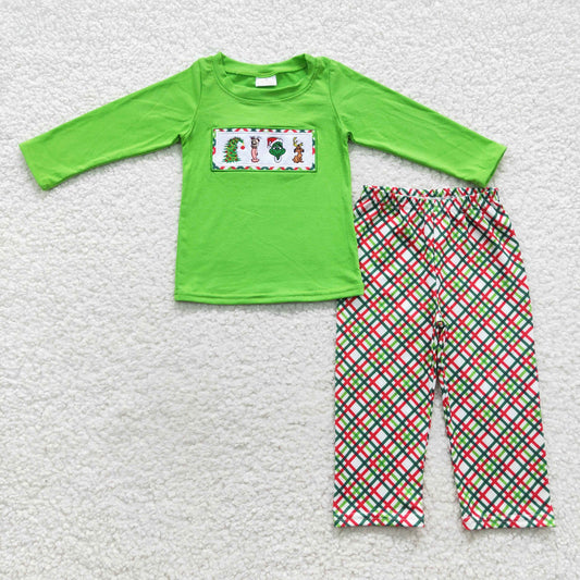 11.1 BLP0176 RTS No Moq Promotion Baby Boys Christmas Frog Pants Clothes Sets
